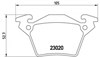 Колодки на тормоз задний дисковый P50032 BREMBO
