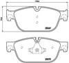 Колодки тормозные передние дисковые P61107 BREMBO
