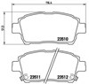 Колодки тормозные дисковые комплект P83051 BREMBO