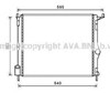 Радиатор RTA2476 AVA