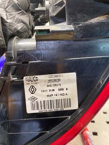 265506608R RENAULT Фонарь задний правый внешний купить в Ужгород