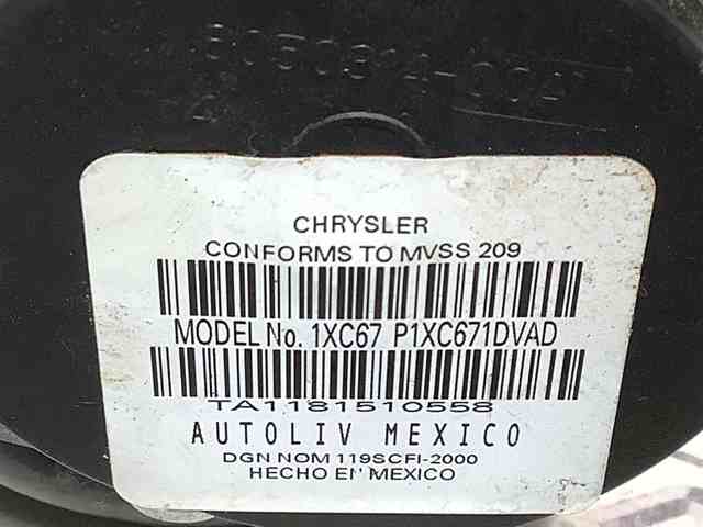 1XC671DVAD CHRYSLER Ремень безопасности передний левый купить в Николаев