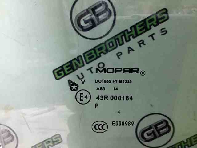 5074224AC CHRYSLER Стекло двери задней правой купить в Николаев
