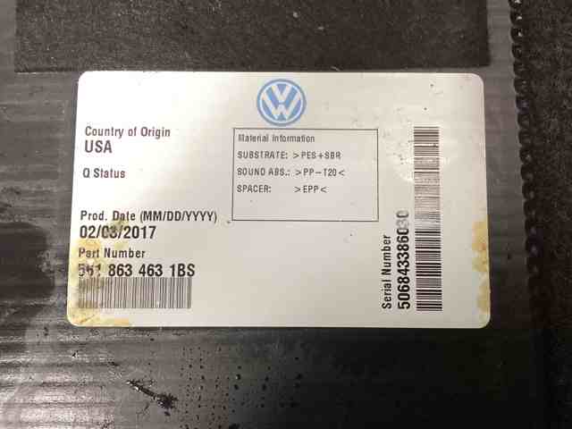 VAG 5618634631BS Облицовка багажного отсека нижняя в наличии Кривой Рог