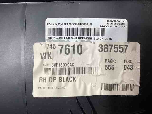 CHRYSLER 5VP18DX9AC в наличии Днепр