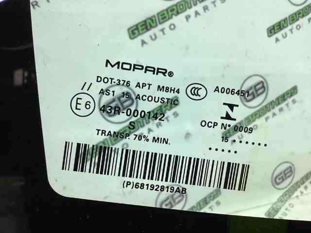 68214873AA CHRYSLER Лобовое стекло купить в Каменское