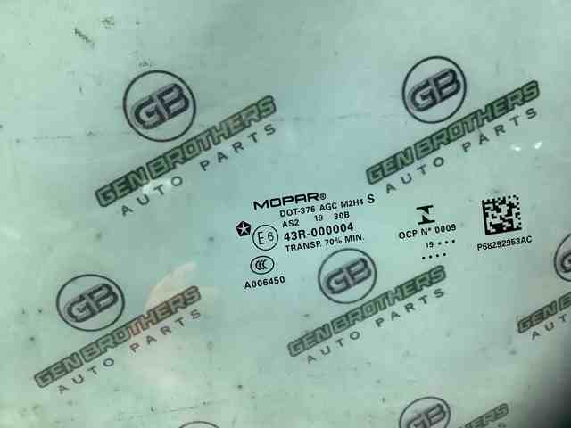 CHRYSLER 68292953AC Стекло двери передней левой в наличии Днепр