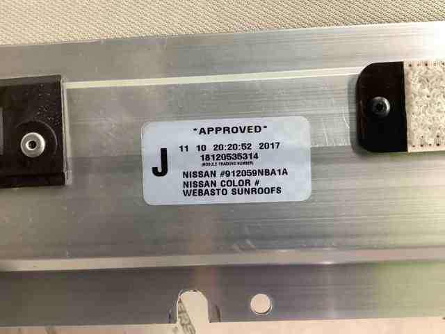 NISSAN 912103JA0A Крышка люка крыши в наличии Украина