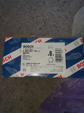 0986487705 BOSCH Колодки ручника (стояночного тормоза) купить в Полтава