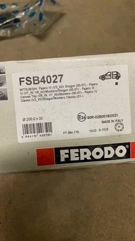 FERODO FSB4027 Колодки ручника в наличии Чернигов