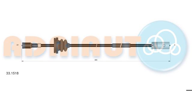 Вал гнучкий (спідометра) 331518 ADRIAUTO
