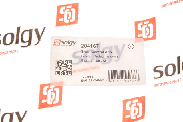 Рычаг передней подвески левый 204167 Solgy