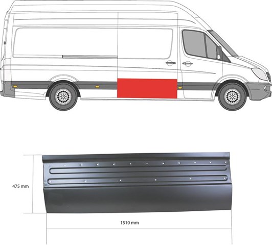 Двері зсувні 3547150 KLOKKERHOLM