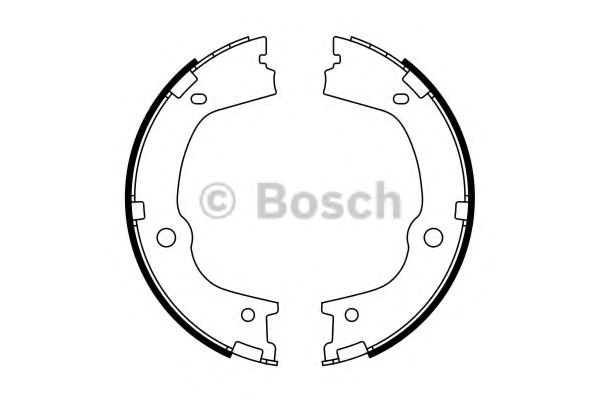 986487776 Bosch Тормозные колодки ручника