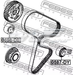 Ролик натягувача ременя ГРМ 0587DY FEBEST
