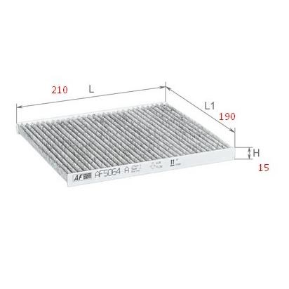 Купить AF5064A Alpha Filter Фильтр салона угольный
