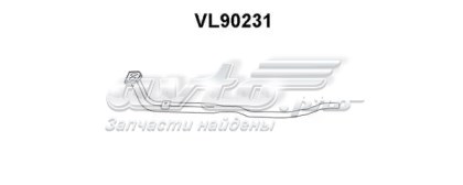 труба выхлопная, от катализатора до глушителя VL90231 Труба выхлопная, от катализатора до глушителя VENEPORTE VL90231