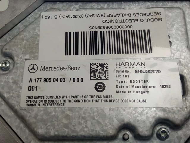  Mercedes A1779050403 цена, от 106.86 USD