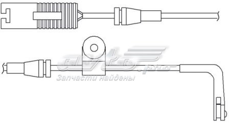 Датчик зносу гальмівних колодок, задній WS0202A QUICK BRAKE