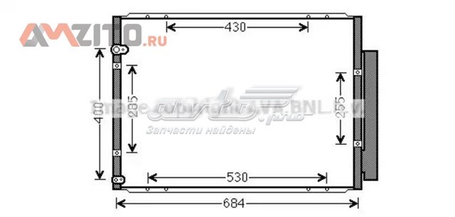 Радиатор кондиционера TO5574D AVA