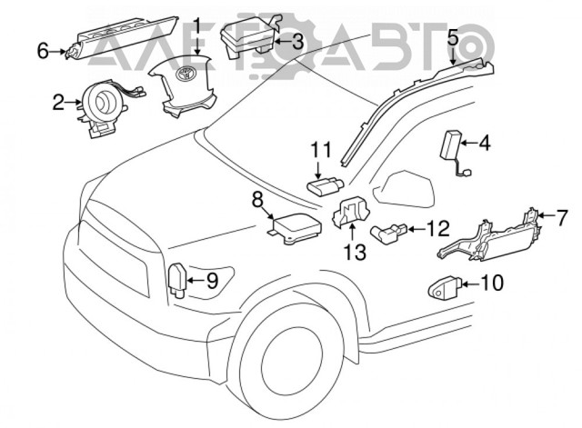 Спіраль Airbag 8430648030 TOYOTA