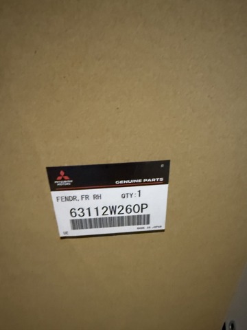 Крыло переднее правое 63112W260P Mitsubishi