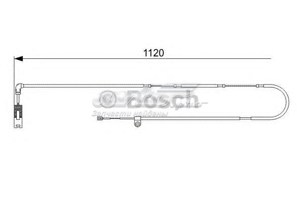 Датчик зносу гальмівних колодок, задній 1987473010 BOSCH