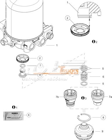 4324259222 Wabco Влагомаслоотделитель
