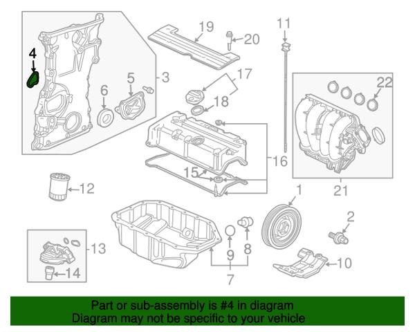 Прокладка масляного насосу 91302PNA004 HONDA