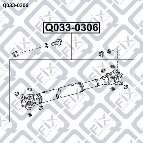 Кардан передній Q0330306 Q-FIX