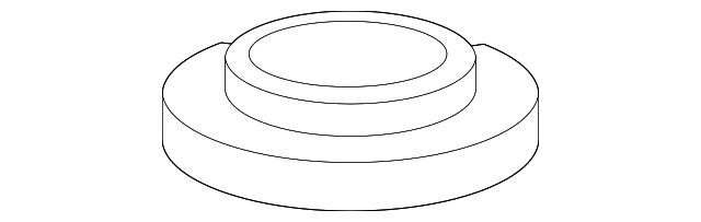 Проставка (гумове кільце) пружини задньої, нижня 4825842020 TOYOTA