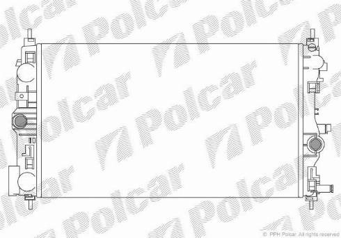 Радиатор охлаждения двигателя POLCAR 5511086