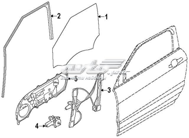 Окно (передней двери) двери Land Rover LR044526 цена, от 88.88 USD