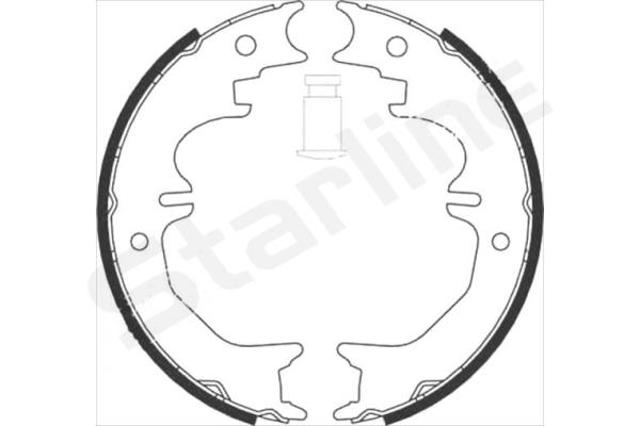 BC08850 Starline Тормозные колодки ручника