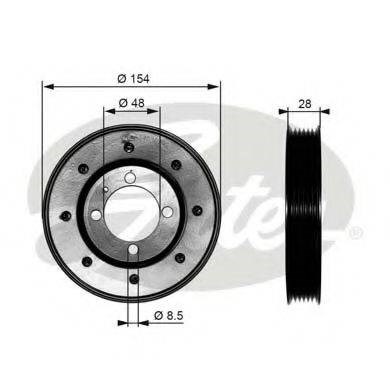 Шків колінчастого вала TVD1029 GATES