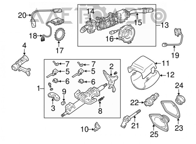 Columna De Direccion Eje Cardan Superior 4523048020 TOYOTA