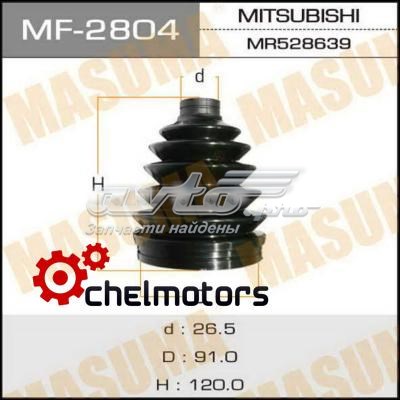 Пыльник ШРУСа наружный MF2804 Masuma