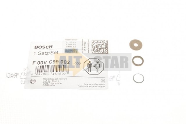 Кільце форсунки інжектора, посадочне F00VC99002 BOSCH