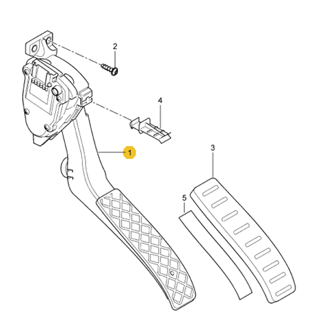 Педаль акселератора 95542302340 PORSCHE