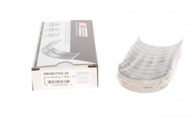Вкладыши коленвала коренные, комплект, 1-й ремонт (+0,25) MB5837SI025 King