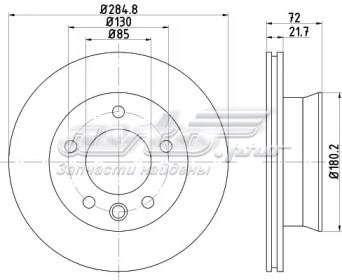 Передние тормозные диски BG4067 Delphi