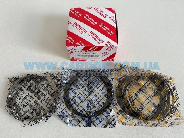 Kit de aros de pistón de motor, cota de reparación +0,50 mm 1301350162 TOYOTA