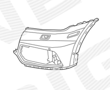 PAD04062PBR Signeda Бампер передний клык правый