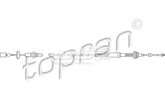 Трос акселератора 103081 HANS PRIES