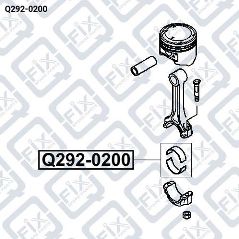 MD327504 Chrysler folhas inseridas de cambota de biela, kit, 1ª reparação ( + 0,25)