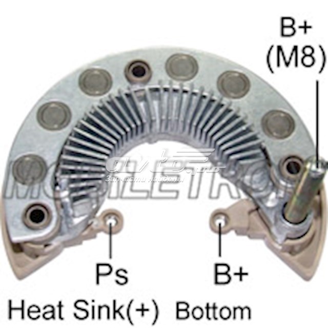 Eixo de diodos do gerador para Nissan Tiida (C11X)