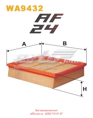Елемент повітряного фільтра WA9432WIX WIX