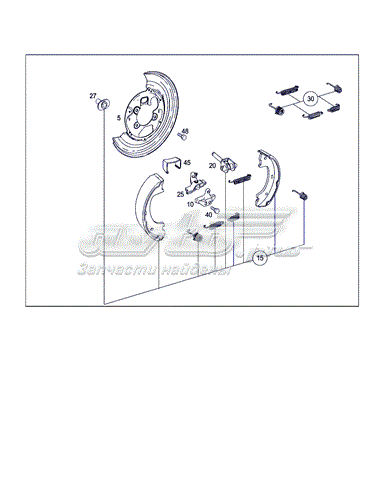 Колодки ручника / стоянкового гальма A9064200420 MERCEDES