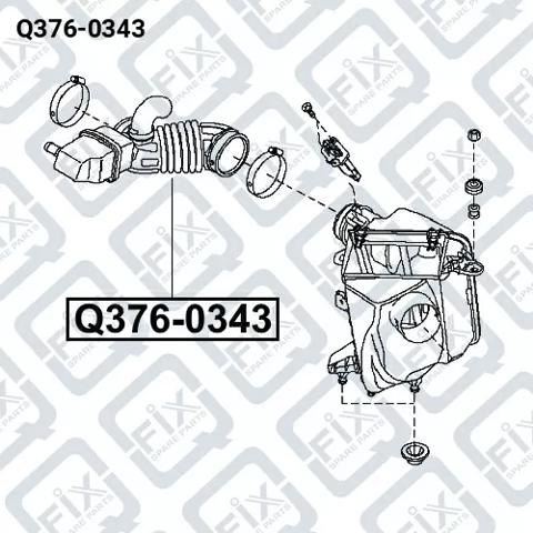 Патрубок воздушный, выход воздушного фильтра Q-fix Q3760343 цена, от 30.44 USD