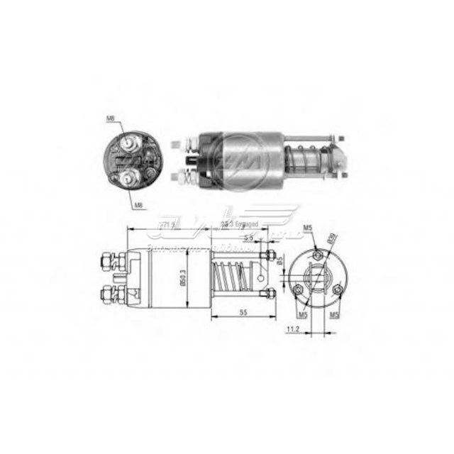 ZM651 ZM relê retrator do motor de arranco